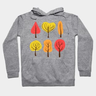 Colorful autumn trees Hoodie